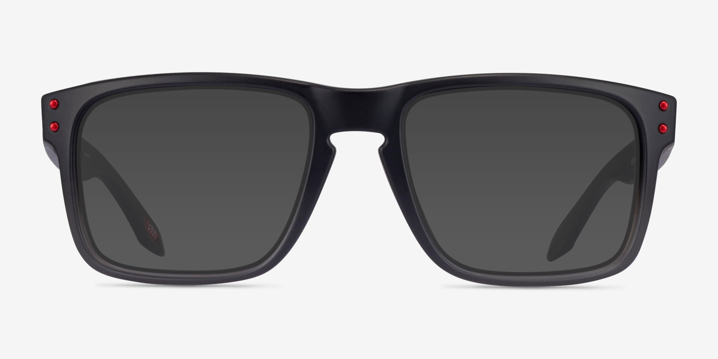 Oakley OO9102 Holbrook - Square Shiny Black Frame Sunglasses For