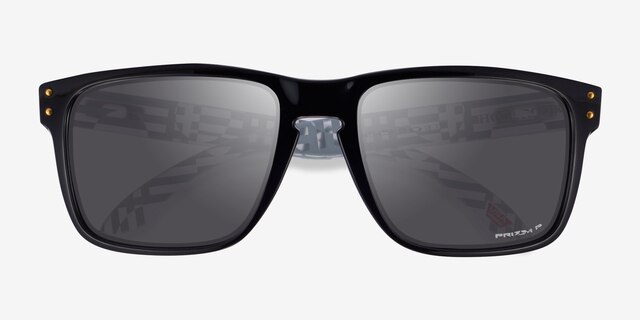 Oakley Holbrook Xl Shiny Black PlasticSunglass Frames from EyeBuyDirect, Closed View