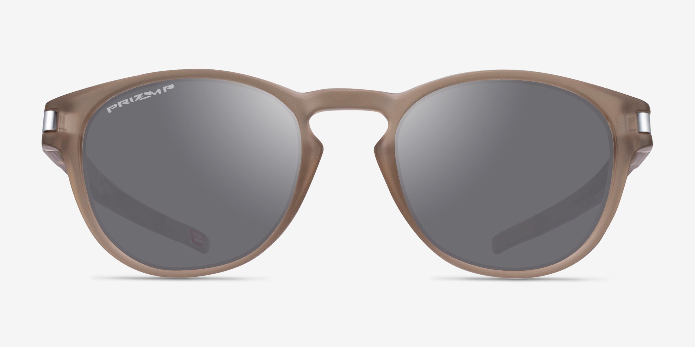 Oakley Latch - Round Clear Gray Frame Prescription Sunglasses