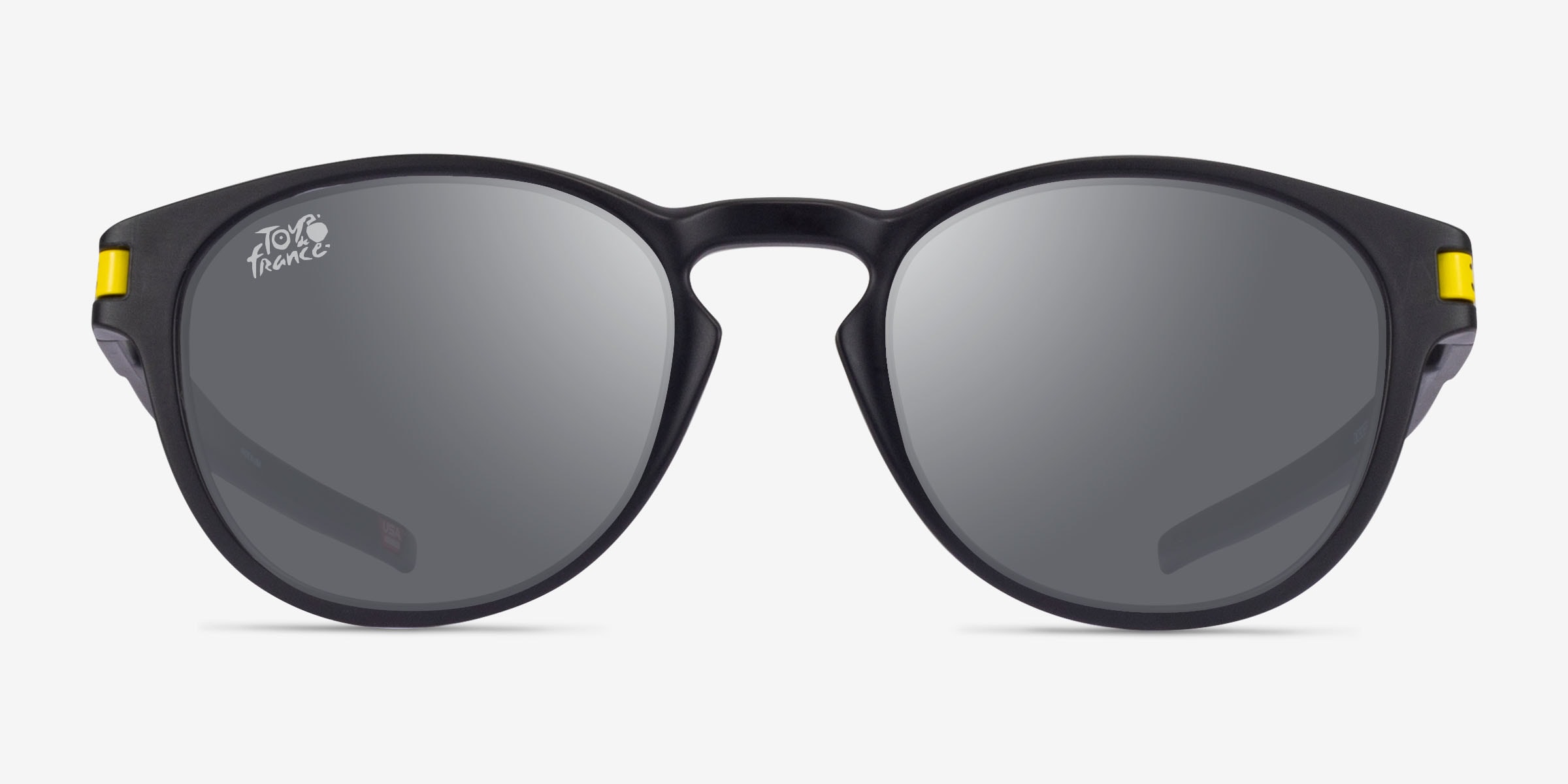 Oakley Latch - Round Clear Gray Frame Prescription Sunglasses