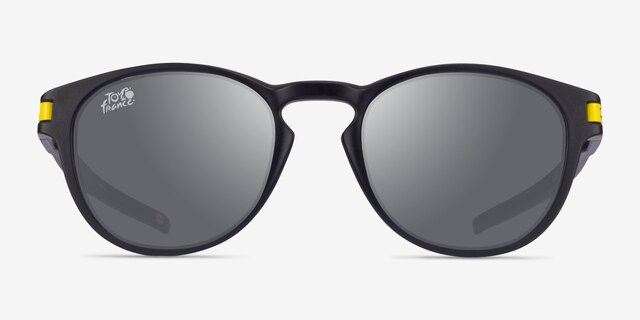 Oakley Latch Black PlasticSunglass Frames from EyeBuyDirect, Front View
