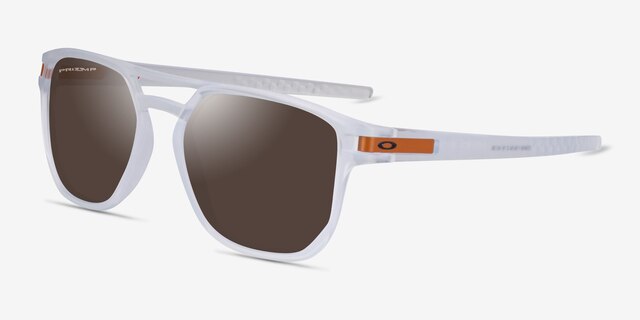 Oakley Latch Beta Matte Clear PlasticSunglass Frames from EyeBuyDirect, Angle View