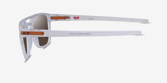 Oakley Latch Beta Matte Clear PlasticSunglass Frames from EyeBuyDirect, Side View