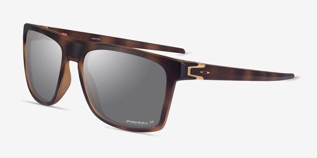 Oakley Leffingwell Matte Tortoise PlasticSunglass Frames from EyeBuyDirect, Angle View