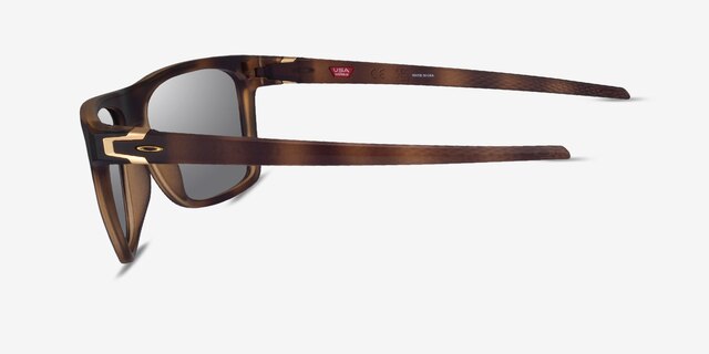 Oakley Leffingwell Matte Tortoise PlasticSunglass Frames from EyeBuyDirect, Side View