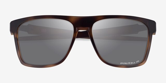 Oakley Leffingwell Matte Tortoise PlasticSunglass Frames from EyeBuyDirect, Closed View