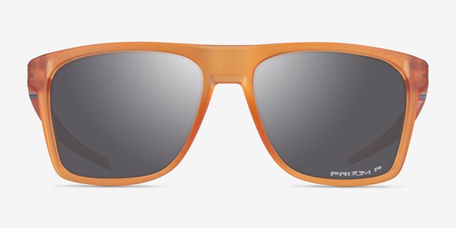 Oakley Leffingwell Matte Clear Orange PlasticSunglass Frames from EyeBuyDirect, Front View