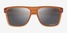 Oakley Leffingwell Matte Clear Orange PlasticSunglass Frames from EyeBuyDirect, Closed View