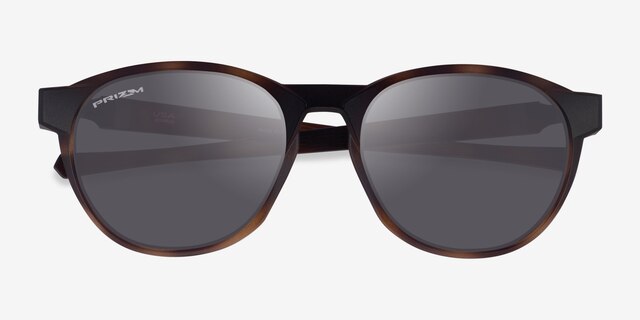 Oakley Reedmace Matte Clear Tortoise PlasticSunglass Frames from EyeBuyDirect, Closed View