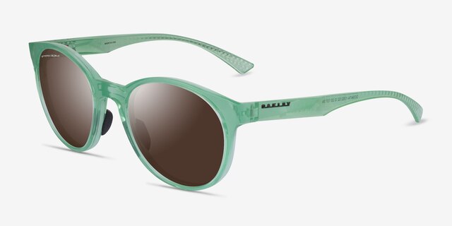 Oakley Spindrift Clear Green PlasticSunglass Frames from EyeBuyDirect, Angle View