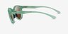 Oakley Spindrift Clear Green PlasticSunglass Frames from EyeBuyDirect, Side View