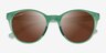 Oakley Spindrift Clear Green PlasticSunglass Frames from EyeBuyDirect, Closed View