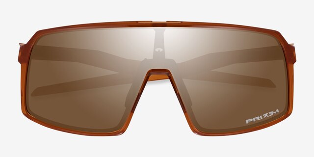 Oakley Sutro Clear Orange PlasticSunglass Frames from EyeBuyDirect, Closed View