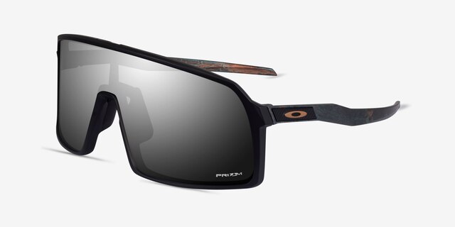 Oakley Sutro Black PlasticSunglass Frames from EyeBuyDirect, Angle View