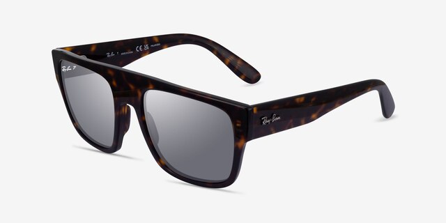 Ray-Ban RB0360S Drifter Tortoise PlasticSunglass Frames from EyeBuyDirect, Angle View