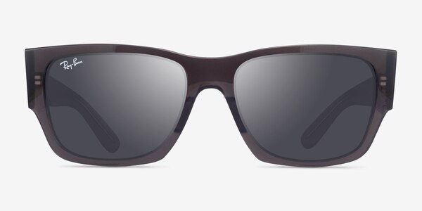 Ray-Ban RB0947S Carlos Clear Dark Gray Plastique Soleil de Lunette de vue