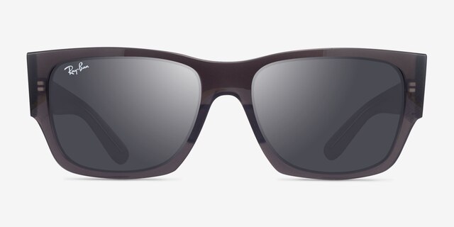 Ray-Ban RB0947S Carlos Clear Dark Gray PlasticSunglass Frames from EyeBuyDirect, Front View