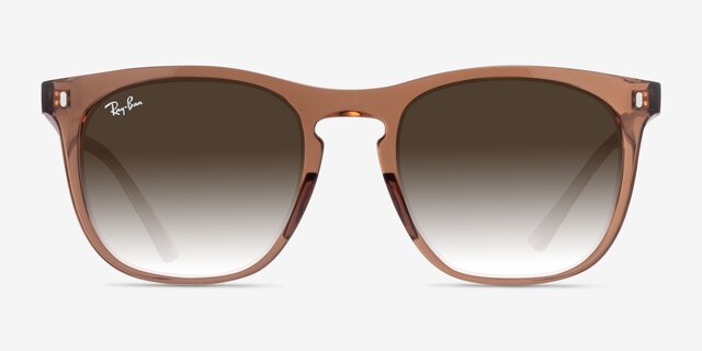 Ray-Ban RB2210 Clear Light Brown PlasticSunglass Frames from EyeBuyDirect, Front View