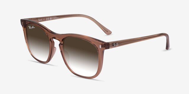 Ray-Ban RB2210 Clear Light Brown PlasticSunglass Frames from EyeBuyDirect, Angle View
