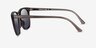 Ray-Ban RB2210 Clear Dark Brown PlasticSunglass Frames from EyeBuyDirect, Side View