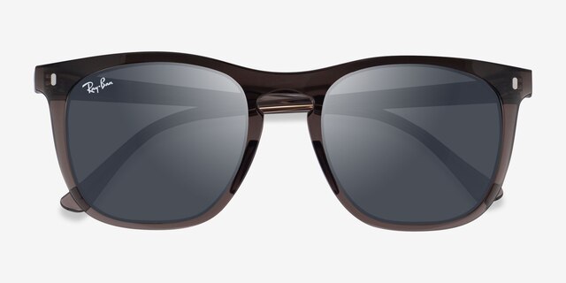Ray-Ban RB2210 Clear Dark Brown PlasticSunglass Frames from EyeBuyDirect, Closed View