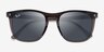 Ray-Ban RB2210 Clear Dark Brown PlasticSunglass Frames from EyeBuyDirect, Closed View