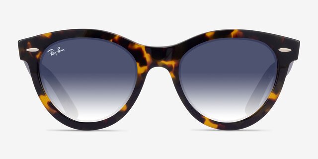 Ray-Ban RB2241 Wayfarer Way Yellow Tortoise PlasticSunglass Frames from EyeBuyDirect, Front View