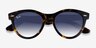 Ray-Ban RB2241 Wayfarer Way Yellow Tortoise PlasticSunglass Frames from EyeBuyDirect, Closed View