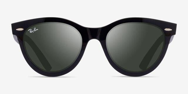 Ray-Ban RB2241 Wayfarer Way Black PlasticSunglass Frames from EyeBuyDirect, Front View