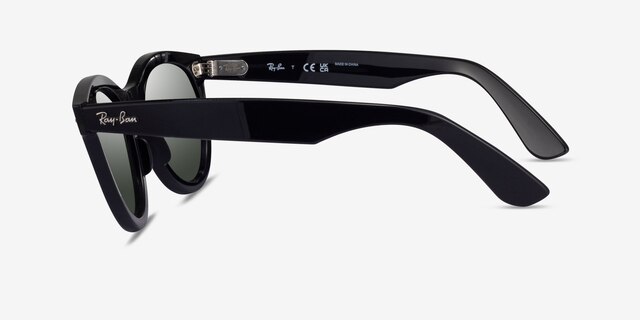 Ray-Ban RB2241 Wayfarer Way Black PlasticSunglass Frames from EyeBuyDirect, Side View