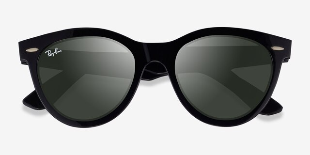 Ray-Ban RB2241 Wayfarer Way Black PlasticSunglass Frames from EyeBuyDirect, Closed View