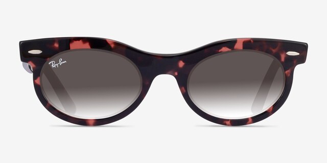 Ray-Ban RB2242 Wayfarer Oval Pink Tortoise PlasticSunglass Frames from EyeBuyDirect, Front View