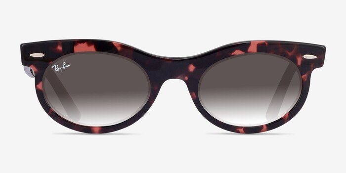 Ray-Ban RB2242 Wayfarer Oval Pink Tortoise Plastic Sunglass Frames from EyeBuyDirect