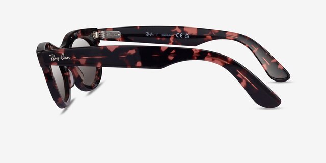 Ray-Ban RB2242 Wayfarer Oval Pink Tortoise PlasticSunglass Frames from EyeBuyDirect, Side View