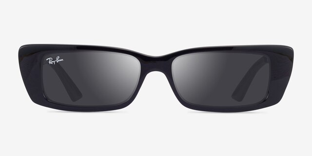 Ray-Ban RB4425 Teru Shiny Black Eco-friendlySunglass Frames from EyeBuyDirect, Front View