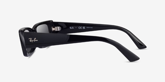 Ray-Ban RB4425 Teru Shiny Black Eco-friendlySunglass Frames from EyeBuyDirect, Side View