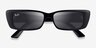 Ray-Ban RB4425 Teru Shiny Black Eco-friendlySunglass Frames from EyeBuyDirect, Closed View