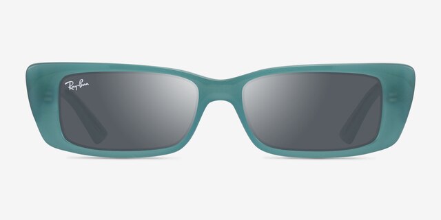 Ray-Ban RB4425 Teru Clear Shiny Green Eco-friendlySunglass Frames from EyeBuyDirect, Front View