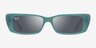 Ray-Ban RB4425 Teru Clear Shiny Green Eco-friendlySunglass Frames from EyeBuyDirect, Front View