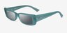 Ray-Ban RB4425 Teru Clear Shiny Green Eco-friendlySunglass Frames from EyeBuyDirect, Angle View