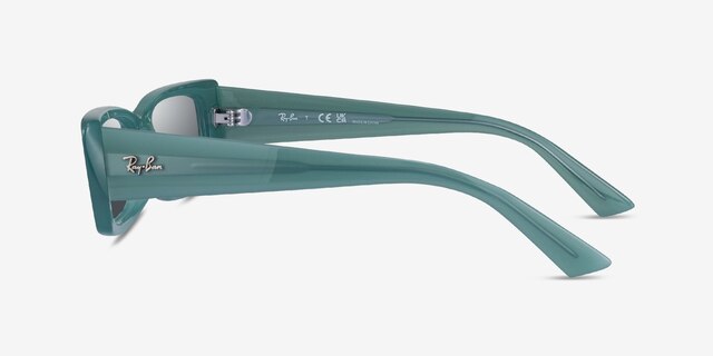 Ray-Ban RB4425 Teru Clear Shiny Green Eco-friendlySunglass Frames from EyeBuyDirect, Side View