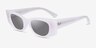 Ray-Ban RB4427 Kat Shiny White Eco-friendlySunglass Frames from EyeBuyDirect, Angle View