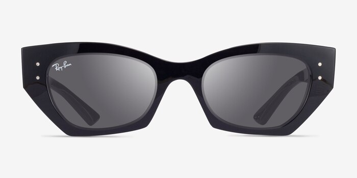 Ray-Ban RB4430 Zena Shiny Black Éco-responsable Soleil de Lunette de vue d'EyeBuyDirect