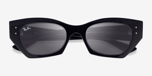 Ray-Ban RB4430 Zena Shiny Black Eco-friendlySunglass Frames from EyeBuyDirect, Closed View