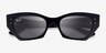 Ray-Ban RB4430 Zena Shiny Black Eco-friendlySunglass Frames from EyeBuyDirect, Closed View