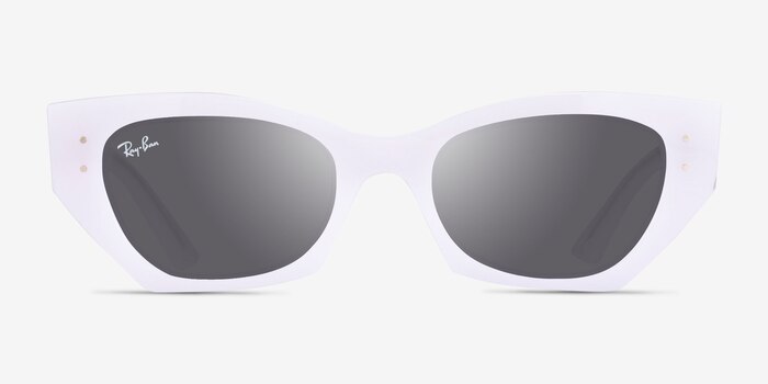 Ray-Ban RB4430 Zena White Snow Eco-friendly Sunglass Frames from EyeBuyDirect