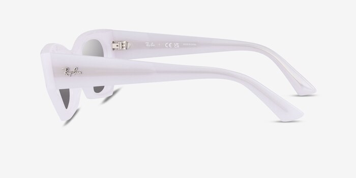 Ray-Ban RB4430 Zena White Snow Eco-friendly Sunglass Frames from EyeBuyDirect