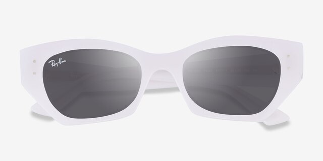 Ray-Ban RB4430 Zena White Snow Eco-friendlySunglass Frames from EyeBuyDirect, Closed View