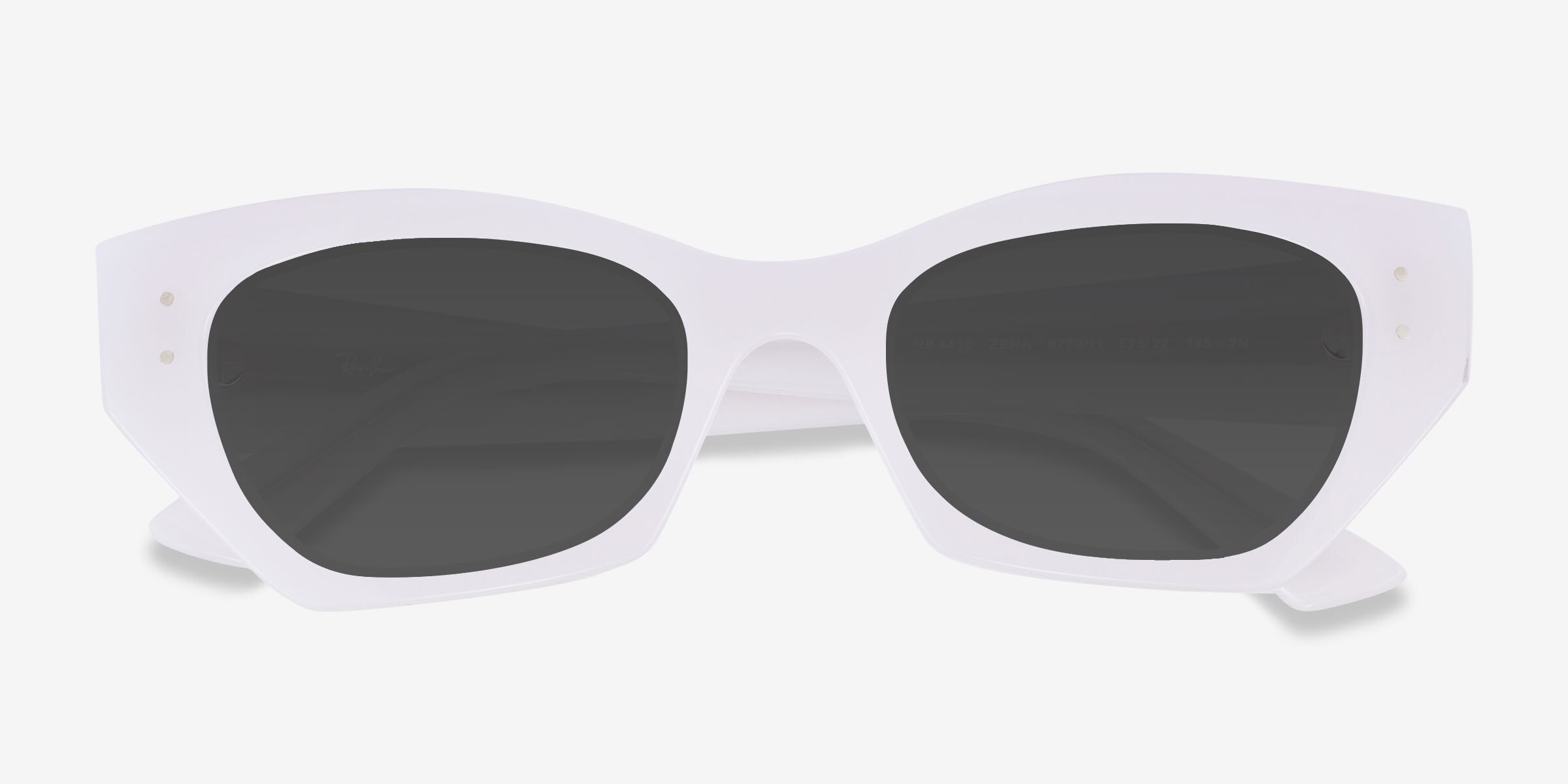 NWT Ray-Ban White Snow Zena Sunglasses luspl02071_3d.jpg main image 4
