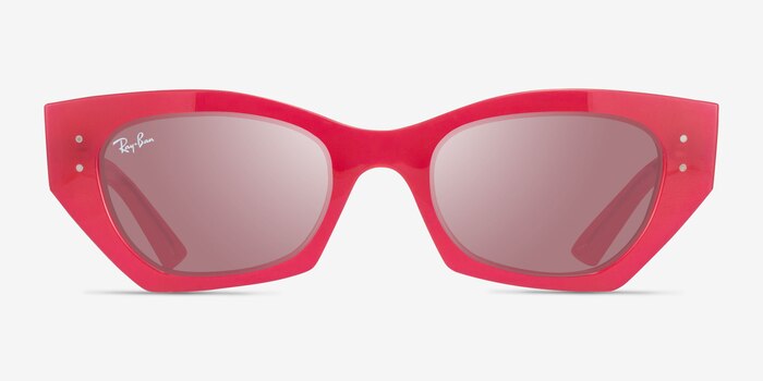 Ray-Ban RB4430 Zena Clear Pink Eco-friendly Sunglass Frames from EyeBuyDirect